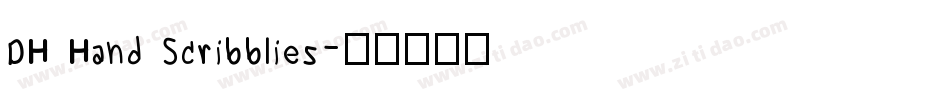 DH Hand Scribblies字体转换